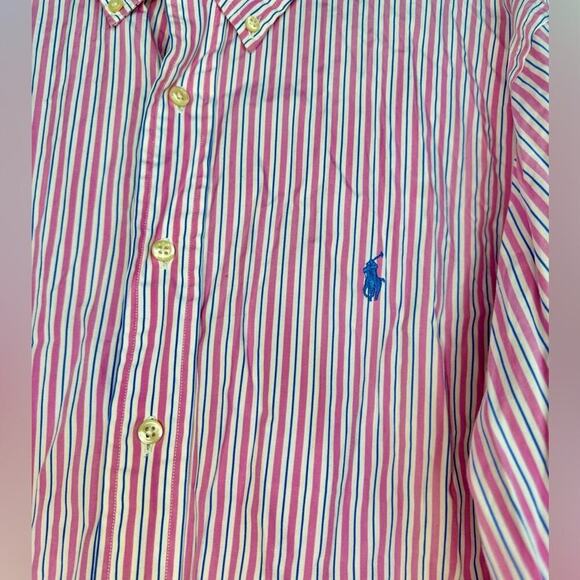 Ralph Lauren Classic Fit Pink Button Down Shirt Size XL 17 1/2 - Picture 3 of 6